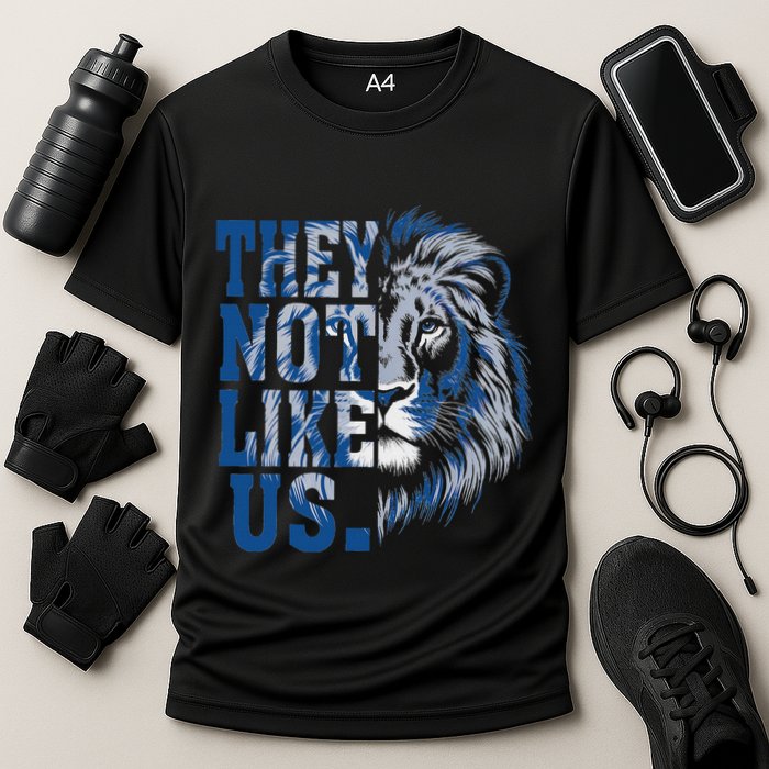 They Not Like Us Lion Performance Shirt