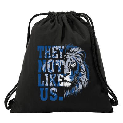 They Not Like Us Lion Drawstring Bag