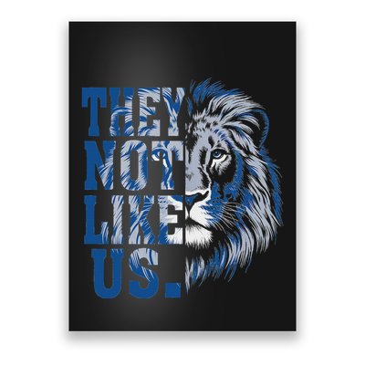 They Not Like Us Lion Poster