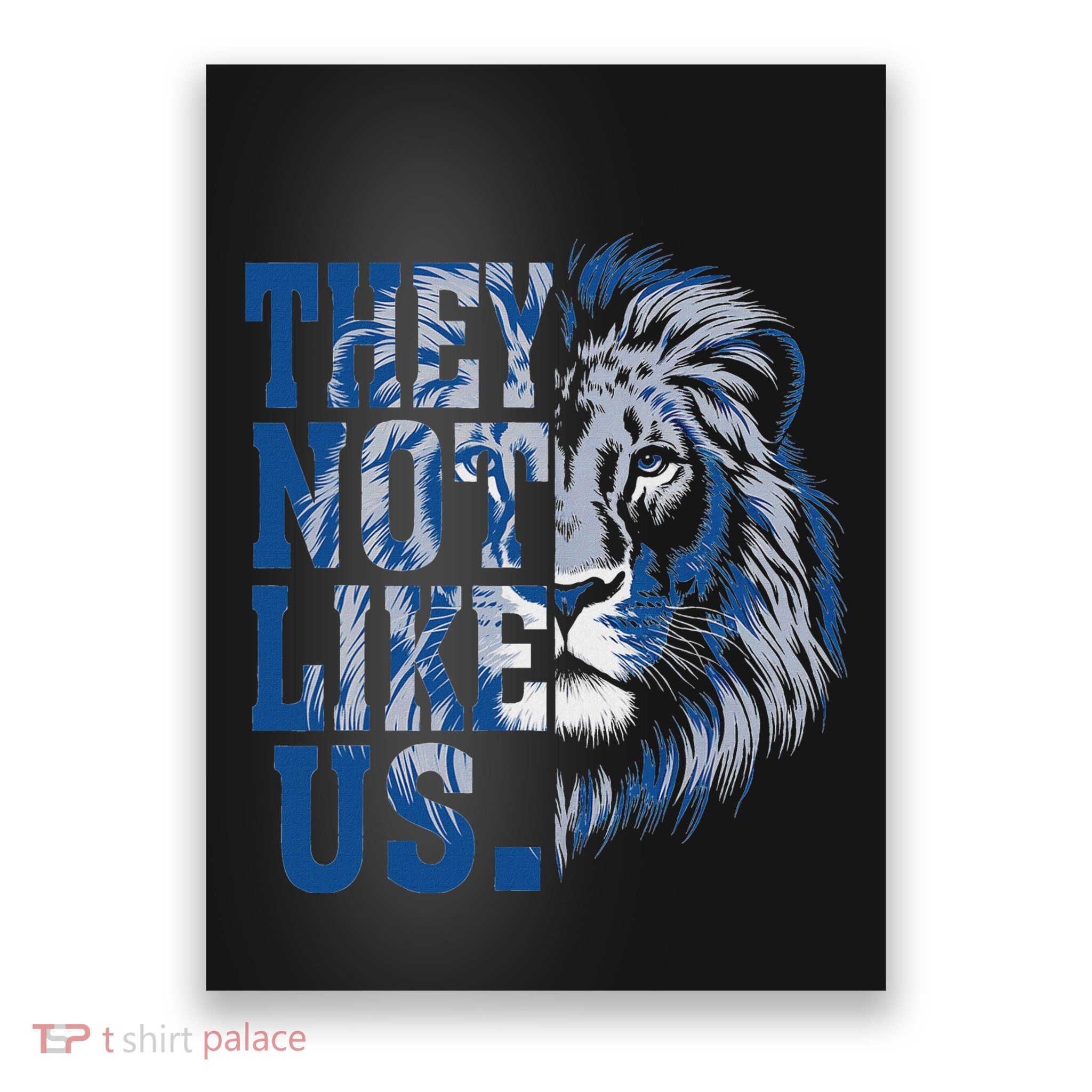 They Not Like Us Lion Poster