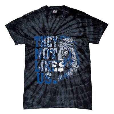 They Not Like Us Lion Tie-Dye T-Shirt