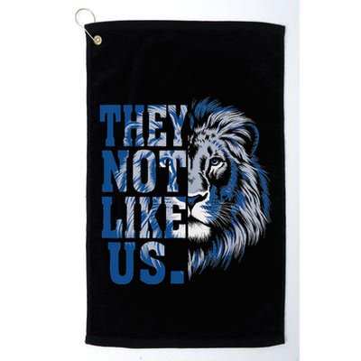 They Not Like Us Lion Golf Towel