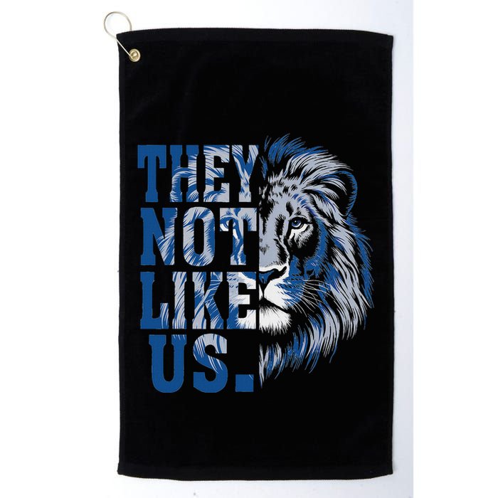 They Not Like Us Lion Golf Towel