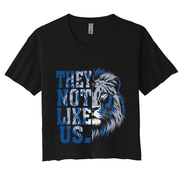 They Not Like Us Lion Women's Crop Top Tee