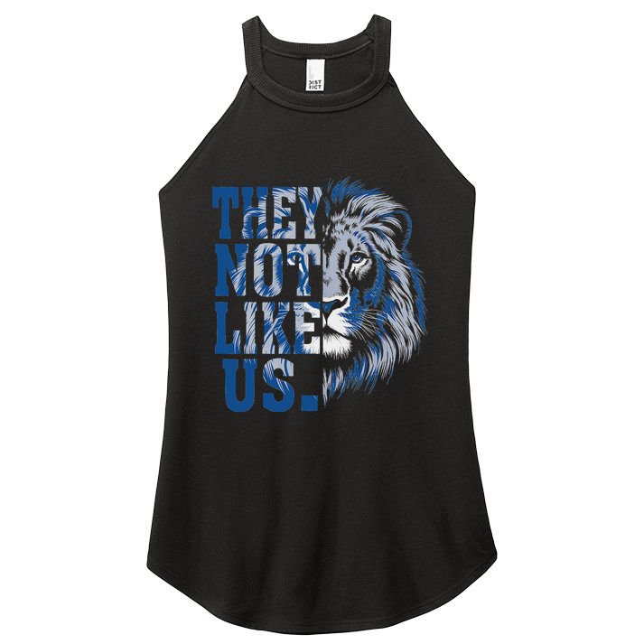 They Not Like Us Lion Women's Perfect Tri Rocker Tank