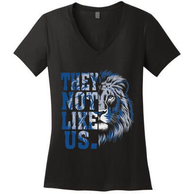 They Not Like Us Lion Women's V-Neck T-Shirt