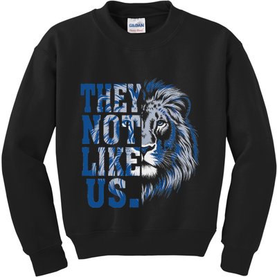They Not Like Us Lion Kids Sweatshirt