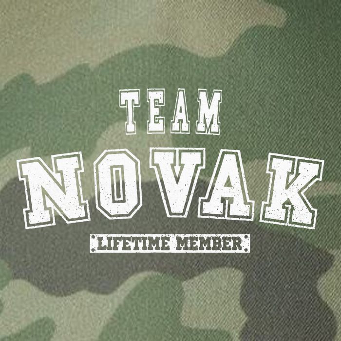Team Novak Lifetime Member Family Last Name Legacy Tie Dye Trucker Hat