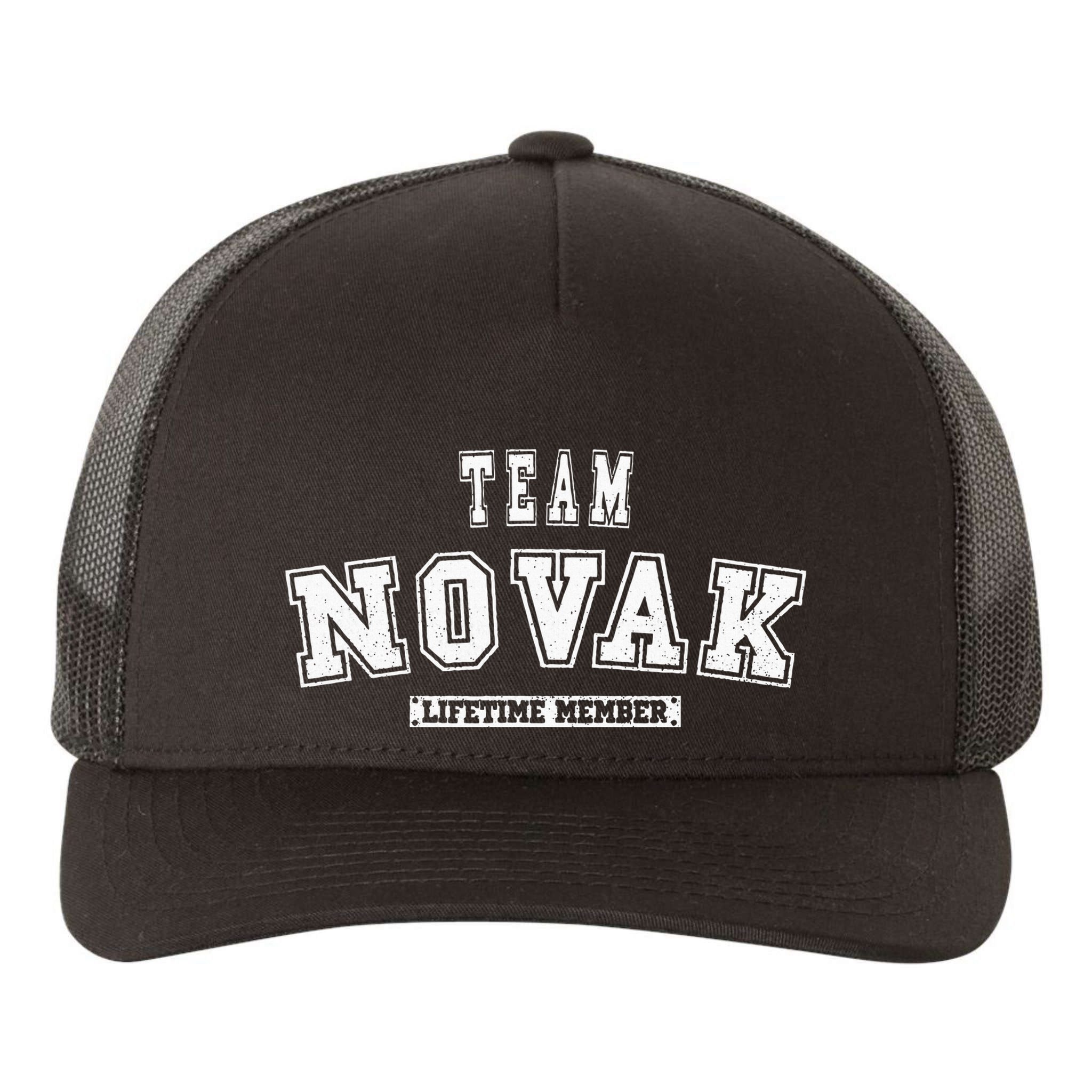 Team Novak Lifetime Member Family Last Name Yupoong Adult 5-Panel Trucker Hat