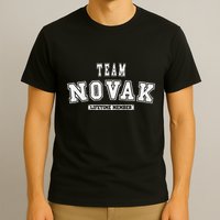 Team Novak Lifetime Member Family Last Name T-Shirt