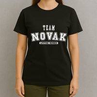Team Novak Lifetime Member Family Last Name T-Shirt