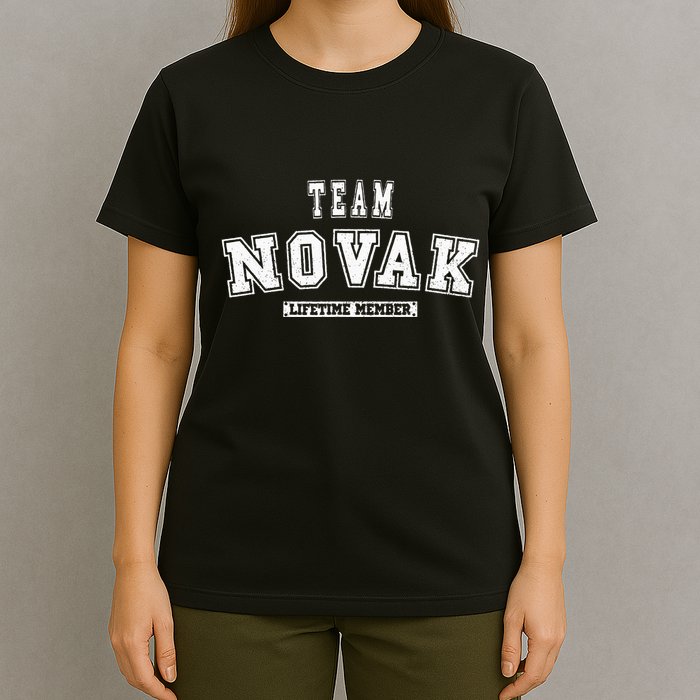 Team Novak Lifetime Member Family Last Name T-Shirt