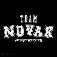 Team Novak Lifetime Member Family Last Name Tall T-Shirt