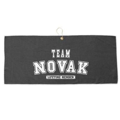 Team Novak Lifetime Member Family Last Name Large Microfiber Waffle Golf Towel