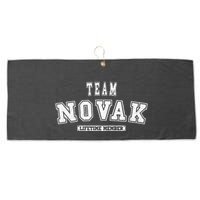 Team Novak Lifetime Member Family Last Name Large Microfiber Waffle Golf Towel