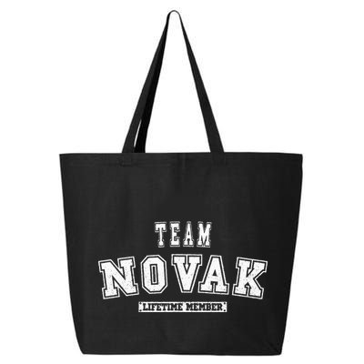 Team Novak Lifetime Member Family Last Name 25L Jumbo Tote