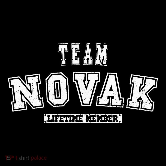 Team Novak Lifetime Member Family Last Name Pom Pom 12in Knit Beanie