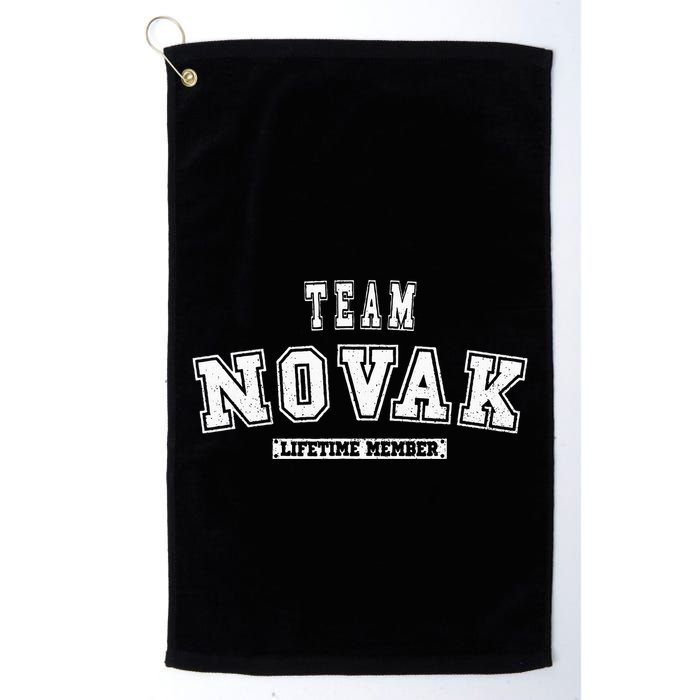 Team Novak Lifetime Member Family Last Name Golf Towel