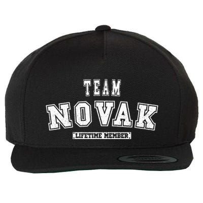 Team Novak Lifetime Member Family Last Name Wool Snapback Cap