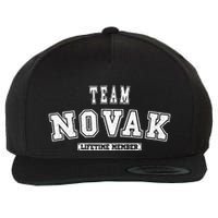 Team Novak Lifetime Member Family Last Name Wool Snapback Cap