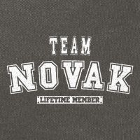 Team Novak Lifetime Member Family Last Name Cotton Canvas Backpack