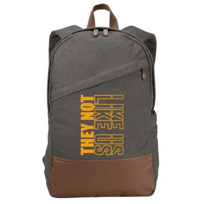 They Not Like Us  Not Like Us  They Not Like Us Cotton Canvas Backpack