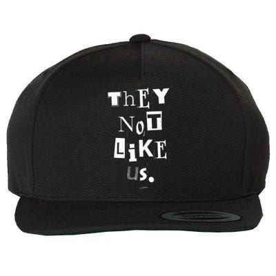 They Not Like Us Wool Snapback Cap