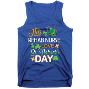 This Nurse Love St Patrick's Day Rehab Nurse One Lucky Nurse Gift Tank Top