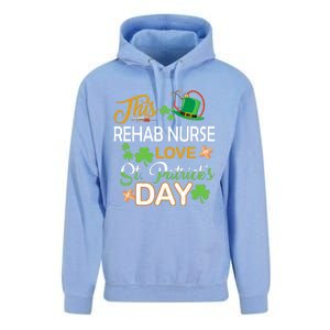 This Nurse Love St Patrick's Day Rehab Nurse One Lucky Nurse Gift Unisex Surf Hoodie