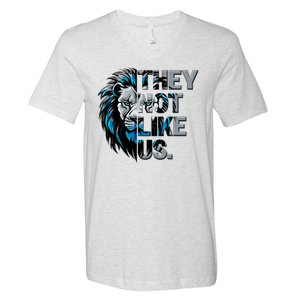 They Not Like Us Detroit Football Sports Fan V-Neck T-Shirt