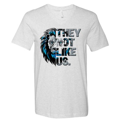 They Not Like Us Detroit Football Sports Fan V-Neck T-Shirt