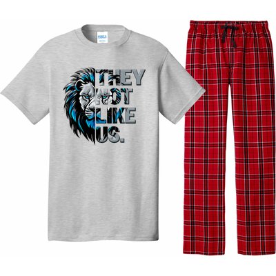 They Not Like Us Detroit Football Sports Fan Pajama Set