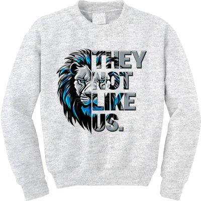 They Not Like Us Detroit Football Sports Fan Kids Sweatshirt