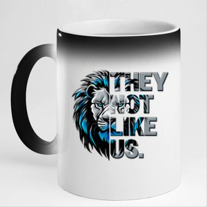 They Not Like Us Detroit Football Sports Fan 11oz Black Color Changing Mug