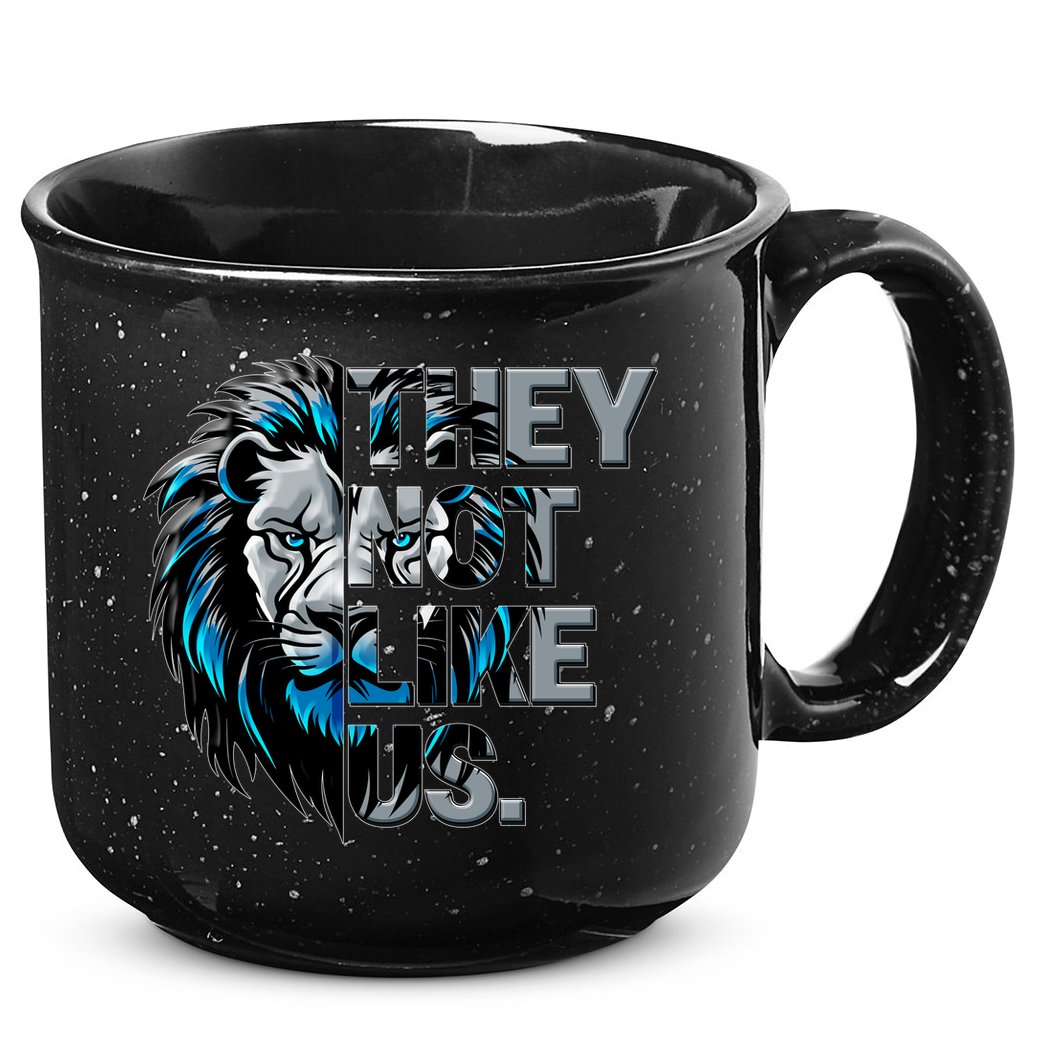 They Not Like Us Detroit Football Sports Fan 15oz Campfire Ceramic Mug
