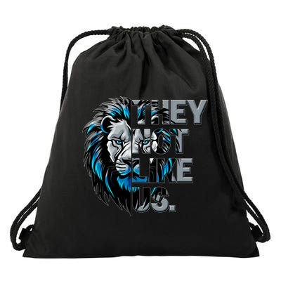 They Not Like Us Detroit Football Sports Fan Drawstring Bag