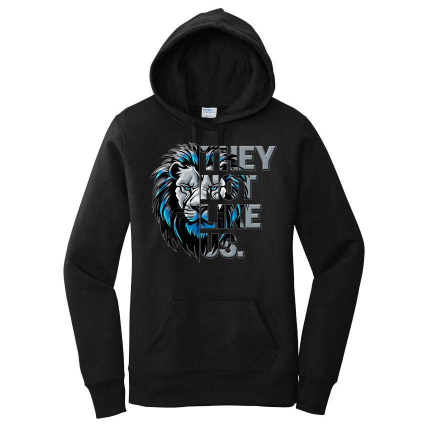 They Not Like Us Detroit Football Sports Fan Women's Pullover Hoodie