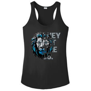 They Not Like Us Detroit Football Sports Fan Ladies PosiCharge Competitor Racerback Tank