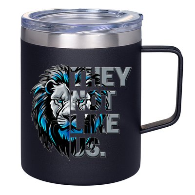 They Not Like Us Detroit Football Sports Fan 12oz Stainless Steel Coffee Mug