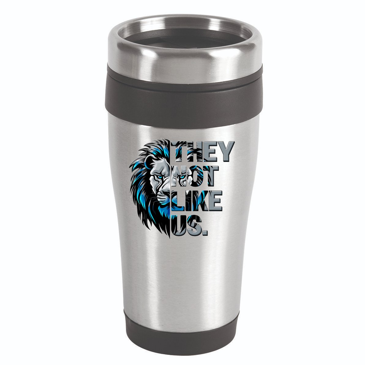 They Not Like Us Detroit Football Sports Fan 16oz Travel Tumbler
