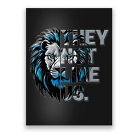 They Not Like Us Detroit Football Sports Fan Poster