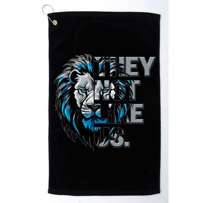 They Not Like Us Detroit Football Sports Fan Platinum Collection Golf Towel