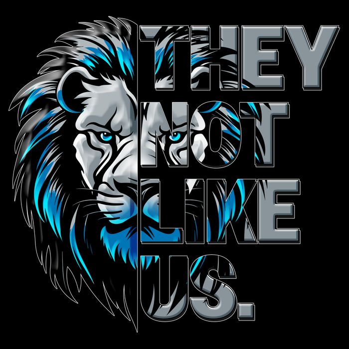They Not Like Us Detroit Football Sports Fan Kids T-Shirt
