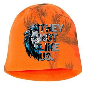 They Not Like Us Detroit Football Sports Fan Kati - Camo Knit Beanie