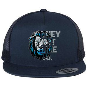 They Not Like Us Detroit Football Sports Fan Flat Bill Trucker Hat