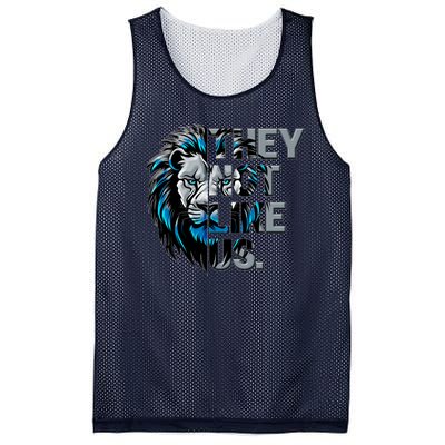 They Not Like Us Detroit Football Sports Fan Mesh Reversible Basketball Jersey Tank