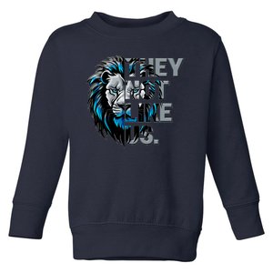 They Not Like Us Detroit Football Sports Fan Toddler Sweatshirt