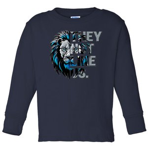 They Not Like Us Detroit Football Sports Fan Toddler Long Sleeve Shirt