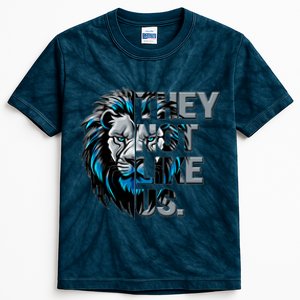 They Not Like Us Detroit Football Sports Fan Kids Tie-Dye T-Shirt