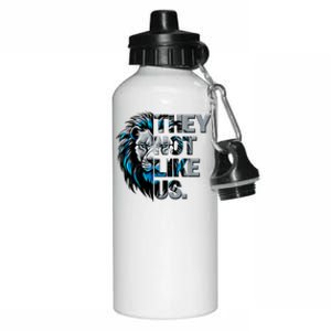 They Not Like Us Detroit Football Sports Fan Aluminum Water Bottle